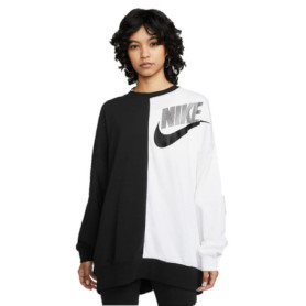 Sweat sans capuche femme Nike Sportswear Blanc Noir