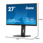 Ecran IIYAMA 27 Noir dalle IPS 16:9 1ms ULTRA MINCE 2560x1440 100Hz 250cd/m  1x