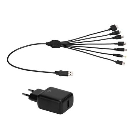 EgoGear SCH7-UNI-BK chargeur d'appareils mobiles Universel Noir Secteur Charge rapide Intérieure