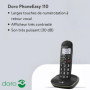 Doro PhoneEasy 110 Téléphone DECT Identification de l'appelant Noir