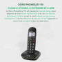 Doro PhoneEasy 110 Téléphone DECT Identification de l'appelant Noir