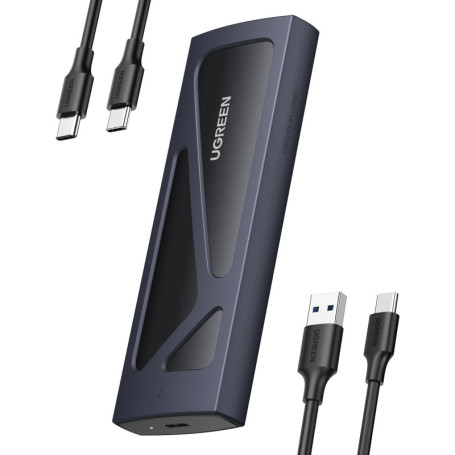 Ugreen 15512 Boîtier de disques de stockage Enceinte ssd Noir, Gris M.2