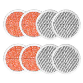 KEEPOW Lingettes de nettoyage de rechange pour balai Bissell Spinwave 20522 2039A 2124 (4 orange + 4 gris)