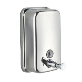 OFKPO 500ml Distributeur de Savon Mural, Distributeur de Savon Salle de Bain en Acier Inoxydable ou Cuisine Boîte de Savon Liqui