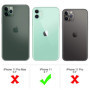 SOGUDE Coque pour iPhone 11 6.1 (2019) - Étui Transparent Silicone TPU Intégral 360 Degrés Full Body Protection pour iPhone 11 6