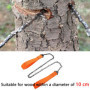 Portatif Tronçonneuse Scie à Main, Câble Scie pour la Survie Gear, Le Camping, la Chasse, Acier Lame Bidirectionnelle, Facile po