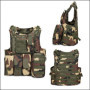 Gilet militaire tactique de chasse pour pour airsoft, Jungle Camo