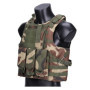 Gilet militaire tactique de chasse pour pour airsoft, Jungle Camo