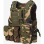 Gilet militaire tactique de chasse pour pour airsoft, Jungle Camo