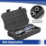 WORKPRO Coffret de Douilles en Cr-V 1/4-inch et 3/8-inch et Clé à Cliquet de Dégagement Rapide (39-Pièce)