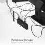 SABRENT Commutateur KVM Entrées USB C 2 ports, sorties USB-C 2 ports avec 60W PD Chargeur | 2 ports USB | HDMI 4K@60Hz pour desk