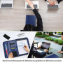 ProCase Portfolio A4 en Simili Cuir, Porte Bloc-notes pour Record de Réunion/RDV Affaires, Housse Document avec Papiers Écrit, P