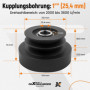 maXpeedingrods Poulie d'embrayage centrifuge 25,4 mm pour moteur 8-16HP 2000-3600 tr/min