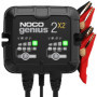 NOCO GENIUS2X2, Chargeur de Batterie de Voiture 4A (2A/Banque), Chargeur de Batterie 6V et 12V, Mainteneur de Batterie, Chargeur