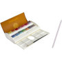 Sennelier Boîte de Peinture Aquarelle Extra-Fines,14 Demi-Godets,Made in France