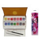 Sennelier Boîte de Peinture Aquarelle Extra-Fines,14 Demi-Godets,Made in France