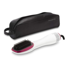 Rowenta CF6220 Brosse soufflante et Fer à Lisser Brosse soufflante à air Chaud Vapeur Rose, Blanc 900 W 1,8 m