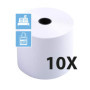 Exacompta - Réf. 40592E - Lot de 10 bobines pour machine à calculer et caisse - largeur 57 mm x diamètre 70 mm - mandrin 12 mm -