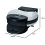 Tefal WM310D Gaufrier en forme de cœur, pour gaufres en forme de cœur, régulateur de température en continu, plaques antiadhésiv