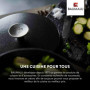 Baumalu, Cocotte Ovale Fonte 27 cm, Modèle Cocoon, Gris Brillant Majolique, Ustensile de Cuisine Durable, Compatible Induction, 