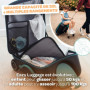 BÉABA & Micro Mobility, Valise Cabine 2 en 1 avec une Assise pour Enfant, A partir de 4 ans, Evolutive, Large Ouverture, Capacit