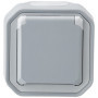 Legrand - Prise de courant avec terre étanche avec volet Plexo 16A 250V livrée complète pour montage en apparent gris - emballag