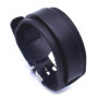 ZENSE - Bracelet de force pour homme en cuir ajustable noir ZB0336