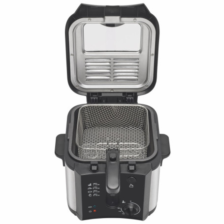 Brandt FRI30X – Friteuse classique 2,5L huile – Cuve et couvercle amovibles – Capacité 1 kg de frites – 1600W – Hublot de contrô