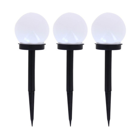 Xanlite, PACK3SO50B, Lot de 3 Balises Solaires RVB, IP44, Autonomie 8H