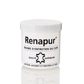 Renapur Baume d'entretien pour le cuir 220ML + 2 éponges (marque Française)