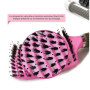 2 Brosses à Cheveux en Poils de sanglier- Démélant 100% Narurel - Démêler sans larmes ! Set Brosses (Rose et violette)