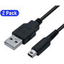 Link-e : 2 X Cable Chargeur USB pour Alimentation Compatible avec Console Portable Nintendo 2DS, XL, NEW, 3DS, DSI, DSI XL