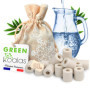 GREEN KOALAS | 60 Véritables Perles de Céramique EM GRISES | Billes de Filtration de l'eau du robinet pour Carafe Machine à café