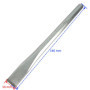 AERZETIX - Ciseau à taille-pierre ciment brique - Plat - Polygonal - 10mm - C2254