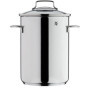 WMF Casserole à asperges haute avec couvercle en verre de 16 cm, casserole à asperges à induction, cuiseur vapeur 5 l, en acier 