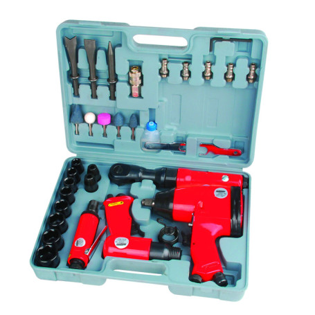 Mannesmann 15033 Set d'outils air comprimé avec accessoires 33 pièces (Import Allemagne)
