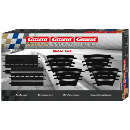 Carrera Evolution - 20026955 - Digital 124/132/Evolution Kit d'extension (2 Droites, 4 Courbes 1/30°)