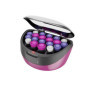 Remington Bigoudis Cheveux [3 styles de Boucles] Ionic Rollers Rose & Noir (Coffret 20 rouleaux de 3 tailles avec pinces et atta