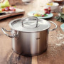 Fissler Original-Profi Collection Faitout en Acier Inoxydable (Ø 24 cm, 6,3 l) avec Couvercle Métallique Et Graduation Intérieur