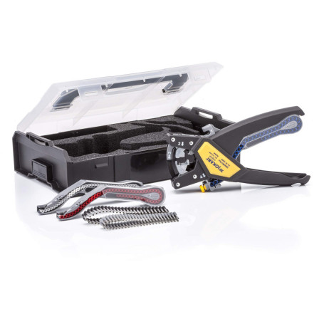 JOKARI J62000 - Herramienta de corte, pelado, torsión y crimpación de cables QUADRO Plus (0,5-2,5 mm²)