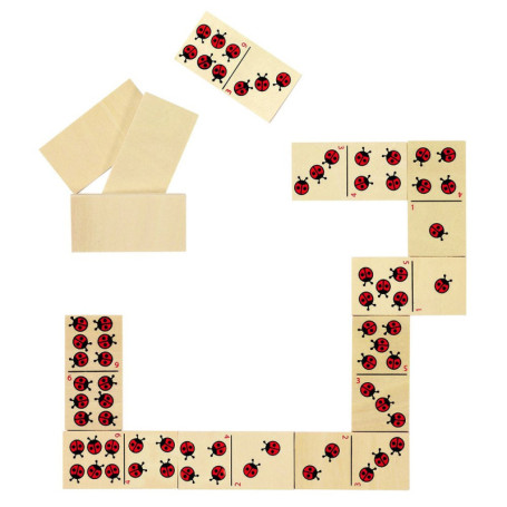 Goki - 2041392 - Jeu De Connaissance - Dominos Coccinelle