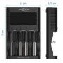 ANSMANN Chargeur de Pile USB Powerline4Ultra (1 PCE) – Chargeur pour 1 à 4 Piles NiMH AA/AAA/C/D & Li-ION 10440 à 26650 – Charge