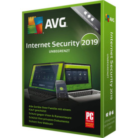 AVG Internet Security 2019 Version complète, unbegrenzte Geräteanzahl Windows, Mac, Android Sicherheits-