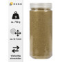 Heku 30330-24 décoratif/Sable doré, 750 g, dans Une boîte refermable, Or, Set Pièces