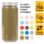 Heku 30330-24 décoratif/Sable doré, 750 g, dans Une boîte refermable, Or, Set Pièces