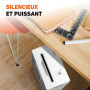 Ideal Shredcat 8250 Destructeur de Papier, Coupe croisée 4 x 40 mm (8 Feuilles, Niveau de sécurité P-4, Conforme au RGPD, Corbei