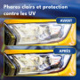 ATG® Renovateur phare voiture - Kit rénovation phare voiture pour une clarté durable et une visibilité optimale - Kit renovation