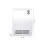 AEG VH Comfort, energy-saving fan heater, 2000 W for approx. 25 m², LCD display, weekly timer, 120 min. timer, silent mode, bath