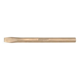 KS Tools 963.2443 - Burin de maçon - 150mm x 14 mm - Gamme BRONZEplus - Tranchant libre d'arête - 6 pans - Antidéflagrant - Alli