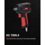 KS Tools Atornillador de impacto neumático de alta potencia de 1/2" THE miniDEVIL, 1084 Nm 515.1315 Couleur